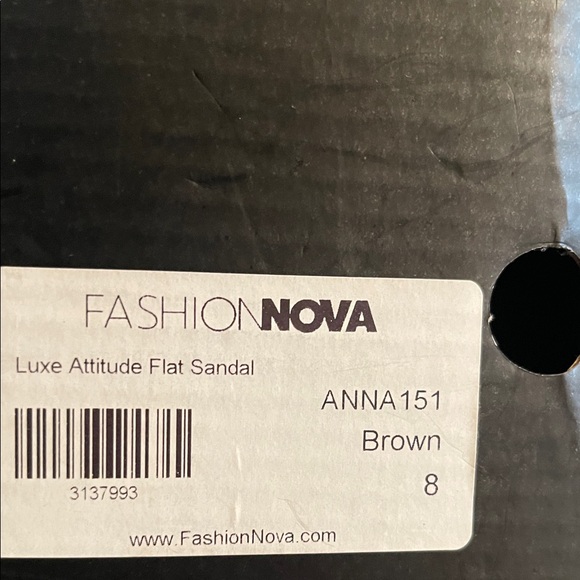 Fashion Nova Brown Studded Sandals - Picture 2 of 4